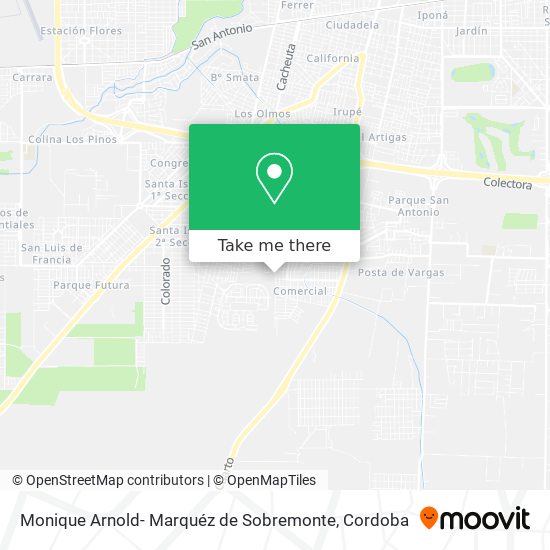 Monique Arnold- Marquéz de Sobremonte map