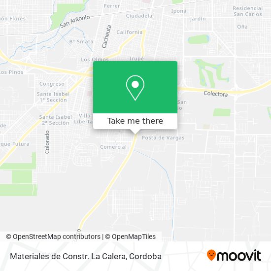 Mapa de Materiales de Constr. La Calera