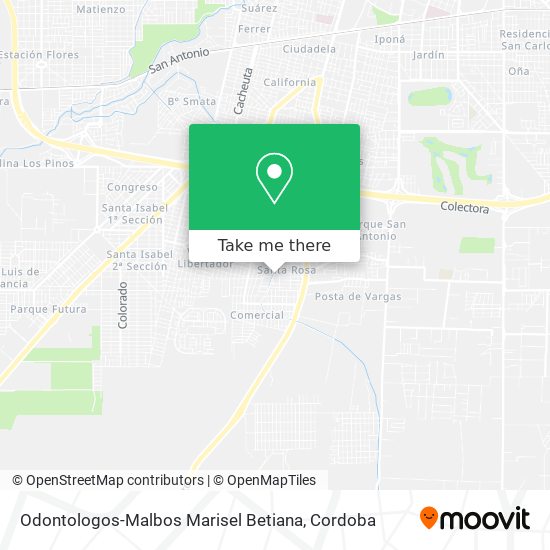 Odontologos-Malbos Marisel Betiana map