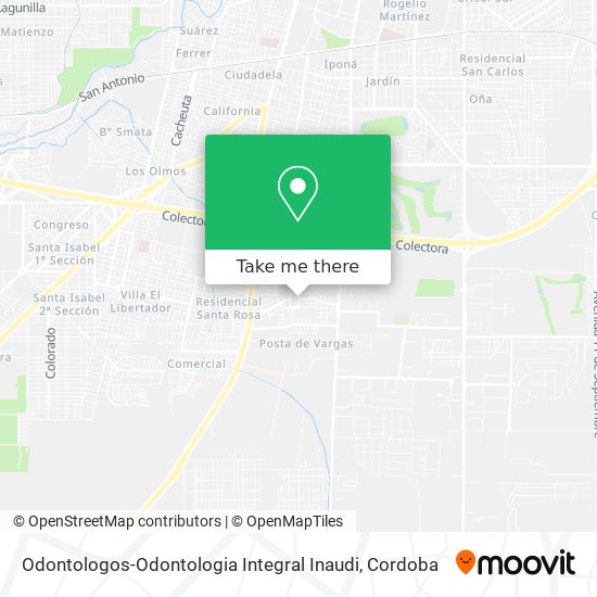 Mapa de Odontologos-Odontologia Integral Inaudi