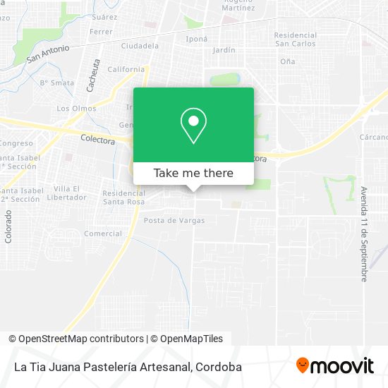 La Tia Juana Pastelería Artesanal map
