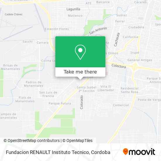 Fundacion RENAULT Instituto Tecnico map