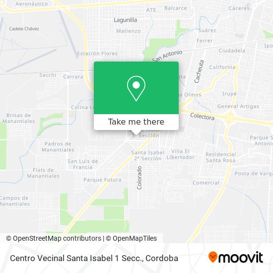 Centro Vecinal Santa Isabel 1 Secc. map