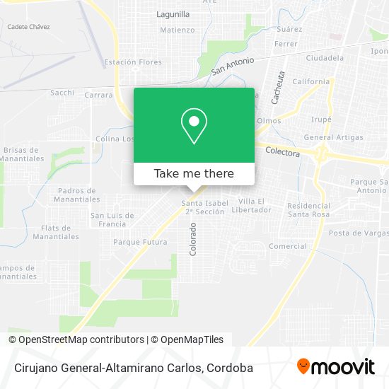 Cirujano General-Altamirano Carlos map