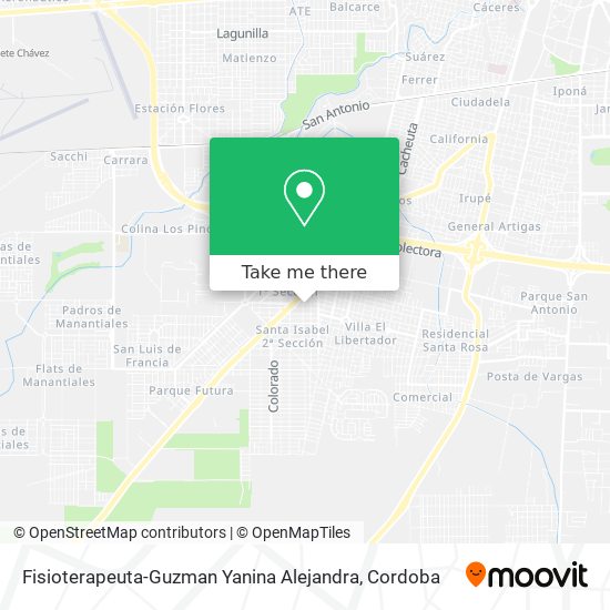 Fisioterapeuta-Guzman Yanina Alejandra map