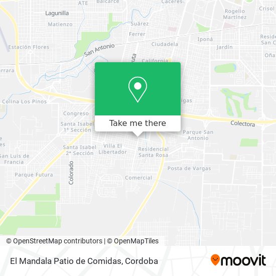 Mapa de El Mandala Patio de Comidas