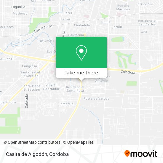 Casita de Algodón map