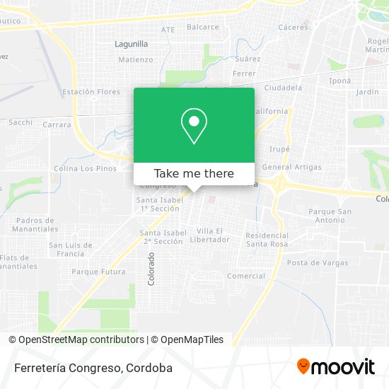 Mapa de Ferretería Congreso