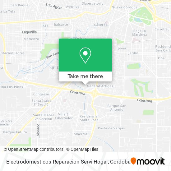 Mapa de Electrodomesticos-Reparacion-Servi Hogar