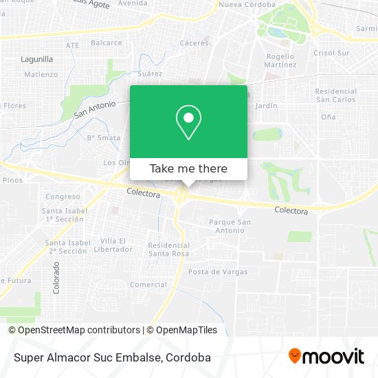 Super Almacor Suc Embalse map