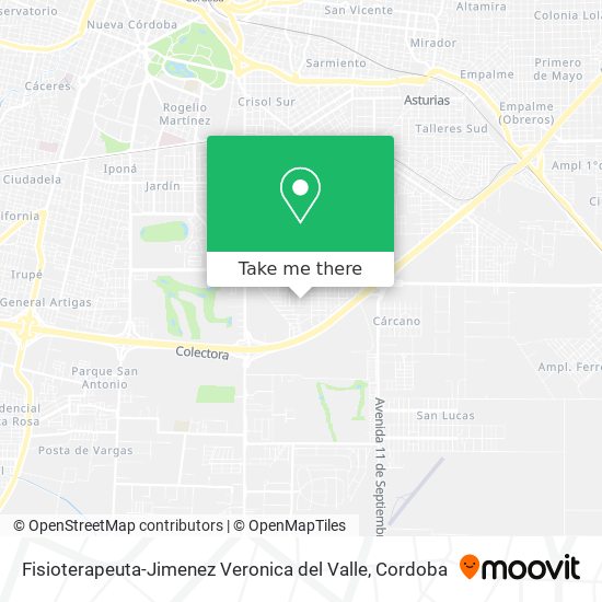 Fisioterapeuta-Jimenez Veronica del Valle map