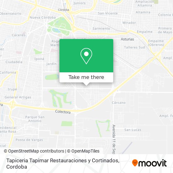 Mapa de Tapiceria Tapimar Restauraciones y Cortinados