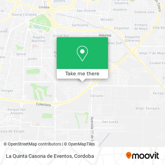 Mapa de La Quinta Casona de Eventos