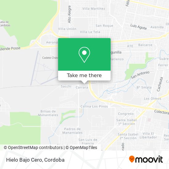 Mapa de Hielo Bajo Cero