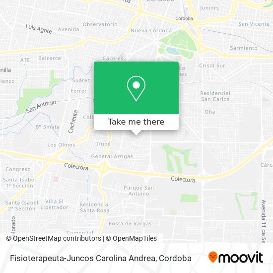 Mapa de Fisioterapeuta-Juncos Carolina Andrea