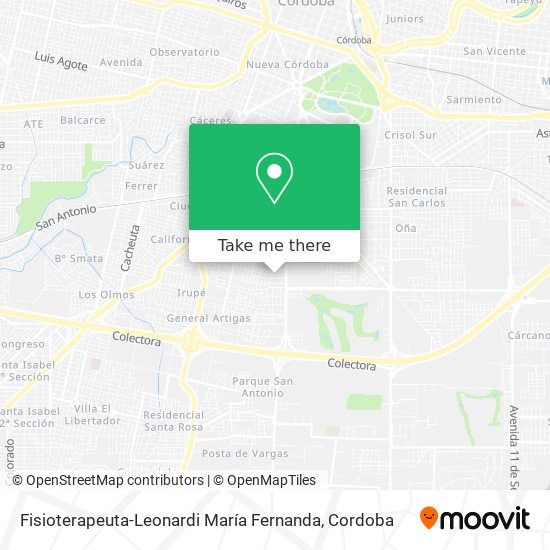 Fisioterapeuta-Leonardi María Fernanda map