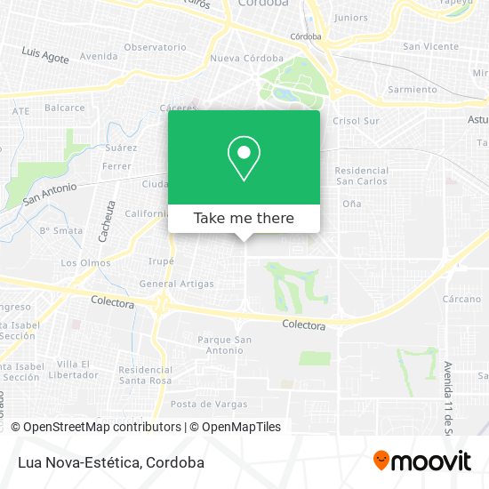 Lua Nova-Estética map