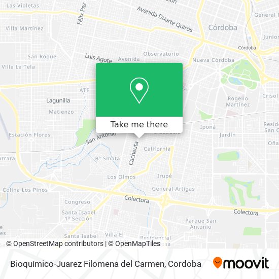 Mapa de Bioquímico-Juarez Filomena del Carmen