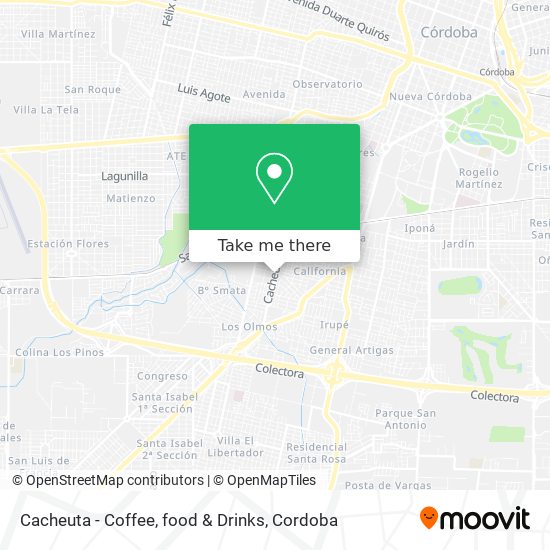 Mapa de Cacheuta - Coffee, food & Drinks