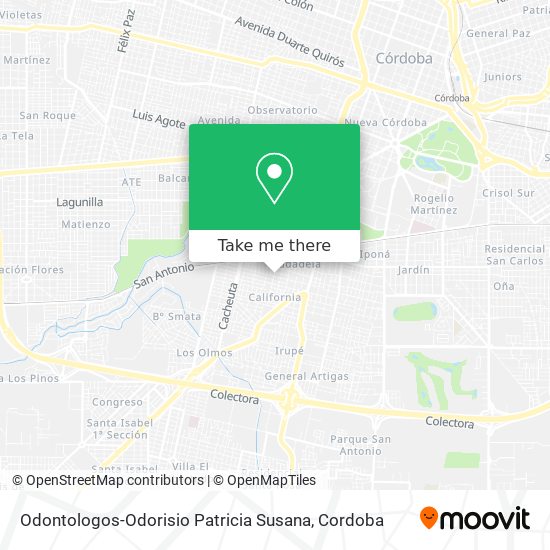 Odontologos-Odorisio Patricia Susana map