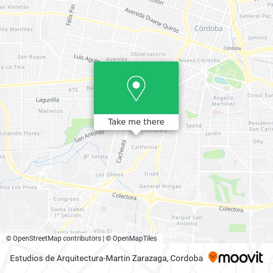 Mapa de Estudios de Arquitectura-Martin Zarazaga