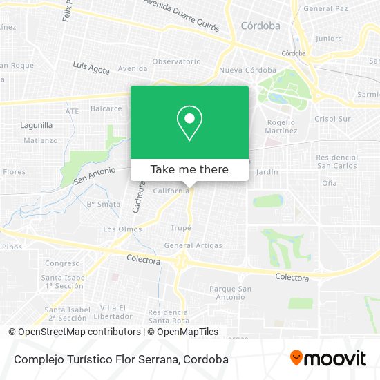 Complejo Turístico Flor Serrana map