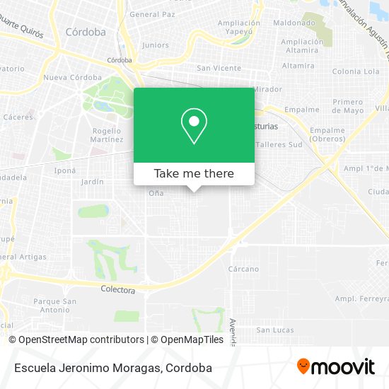 Escuela Jeronimo Moragas map