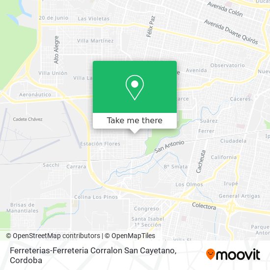 Mapa de Ferreterias-Ferreteria Corralon San Cayetano