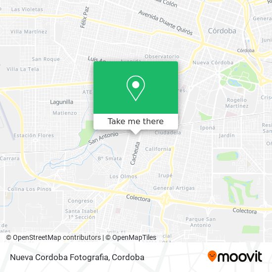 Nueva Cordoba Fotografia map
