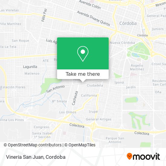 Vinería San Juan map