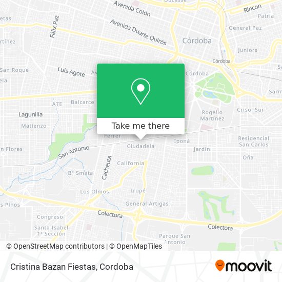 Cristina Bazan Fiestas map