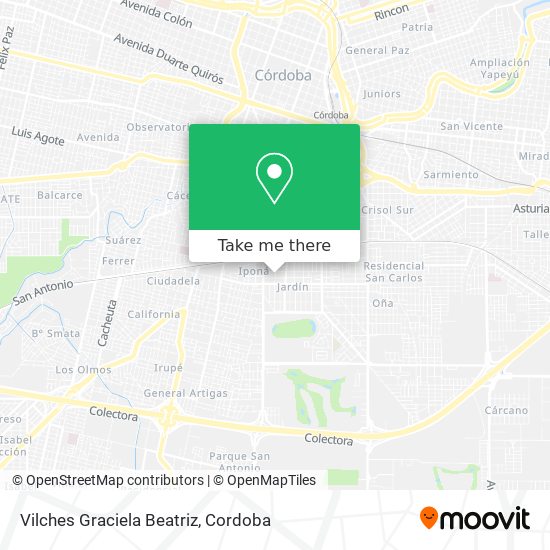 Vilches Graciela Beatriz map