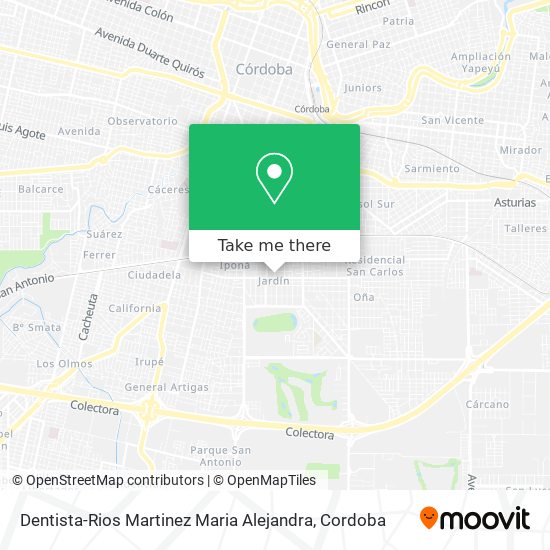 Dentista-Rios Martinez Maria Alejandra map