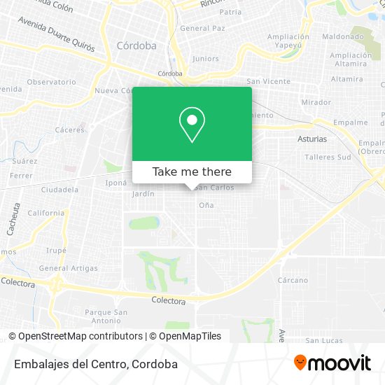 Embalajes del Centro map