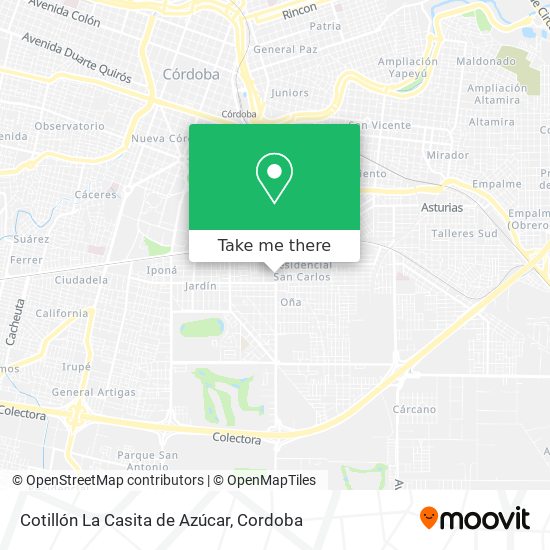 Cotillón La Casita de Azúcar map