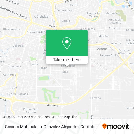 Gasista Matriculado-Gonzalez Alejandro map