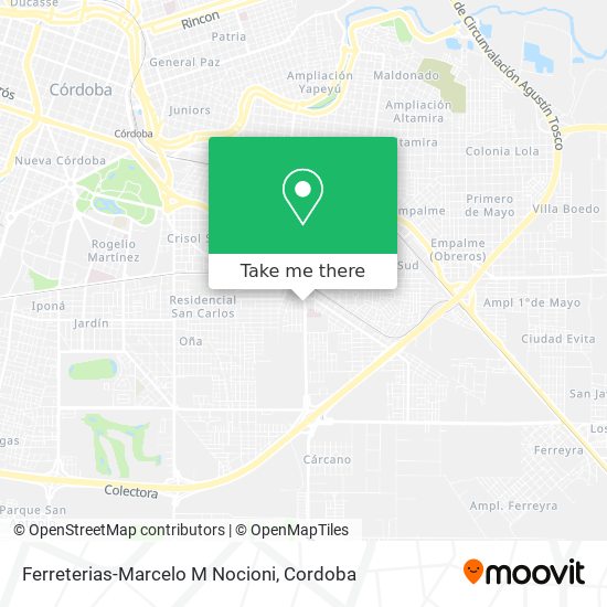 Mapa de Ferreterias-Marcelo M Nocioni