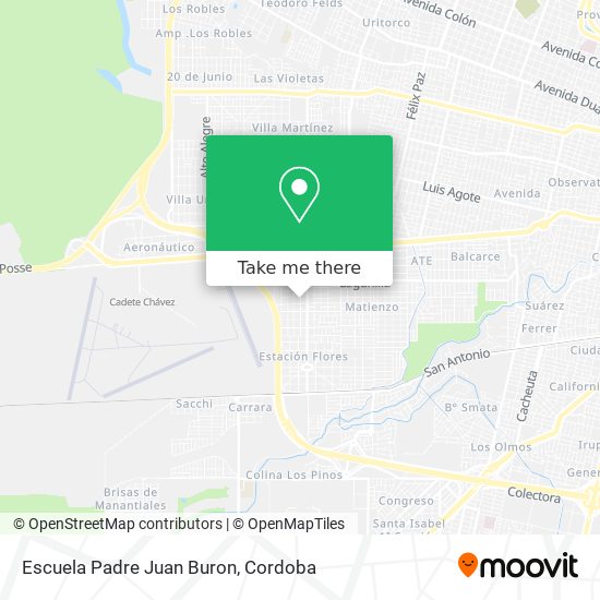 Mapa de Escuela Padre Juan Buron
