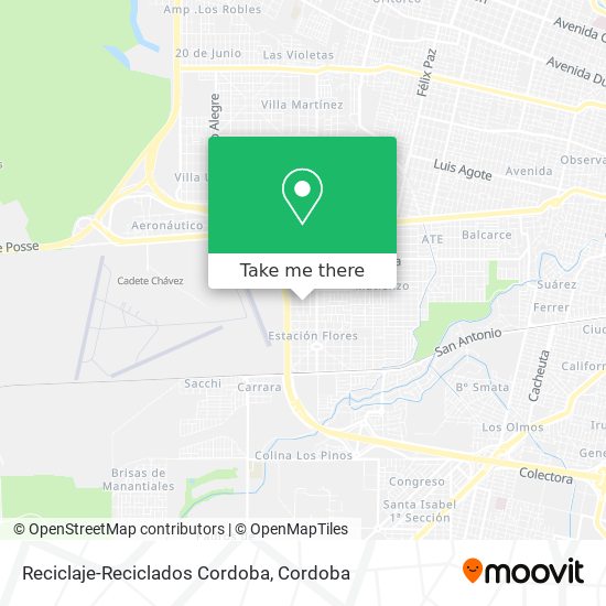 Reciclaje-Reciclados Cordoba map