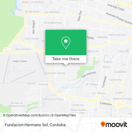 Mapa de Fundacion Hermano Sol