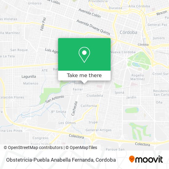 Obstetricia-Puebla Anabella Fernanda map