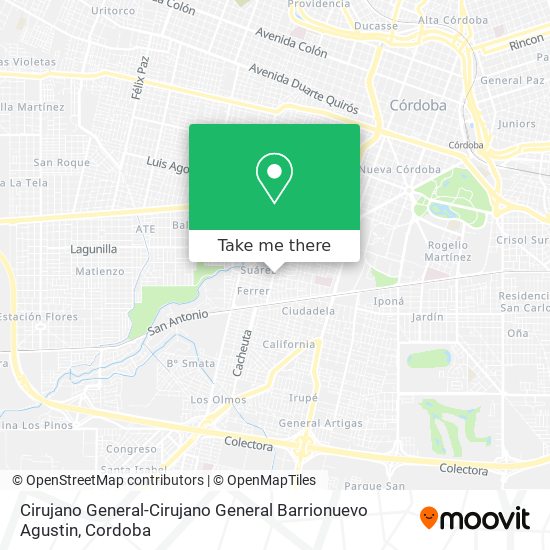 Cirujano General-Cirujano General Barrionuevo Agustin map
