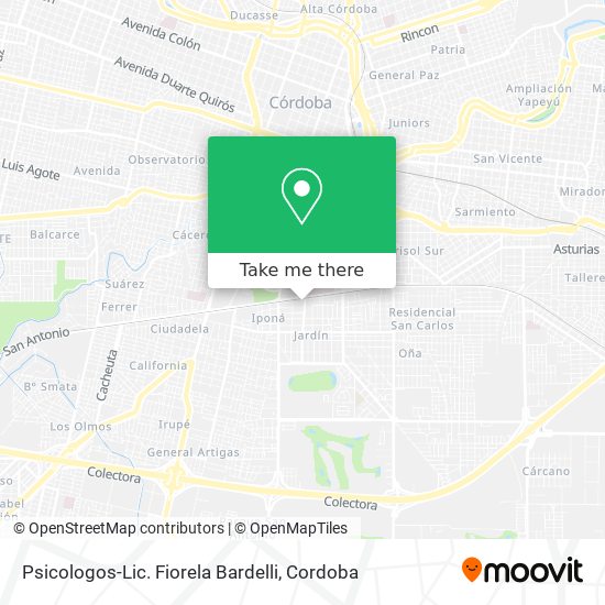 Psicologos-Lic. Fiorela Bardelli map