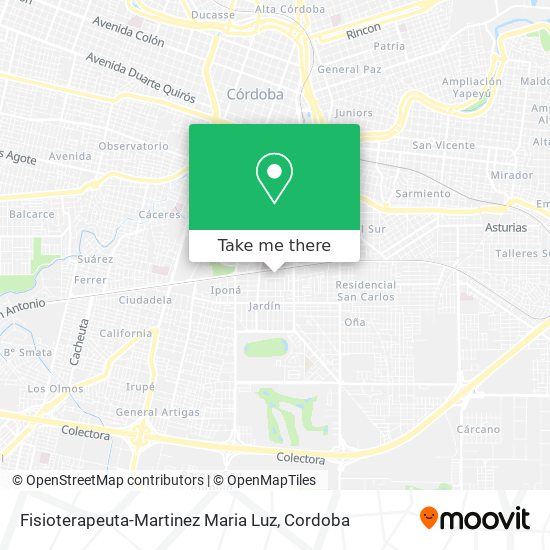 Fisioterapeuta-Martinez Maria Luz map