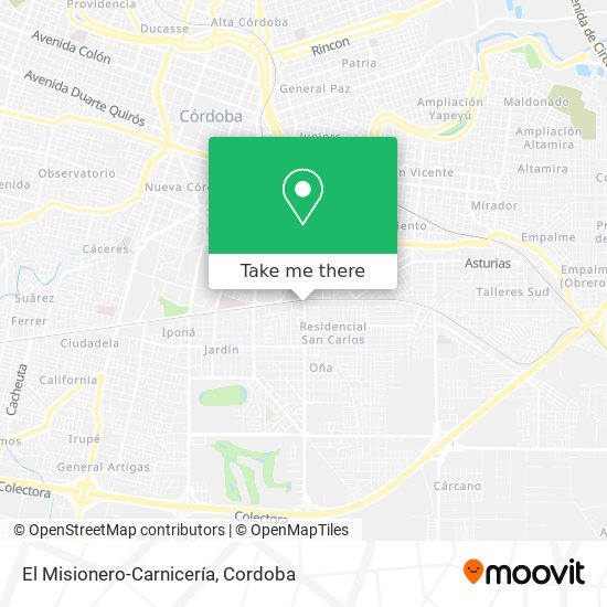 El Misionero-Carnicería map