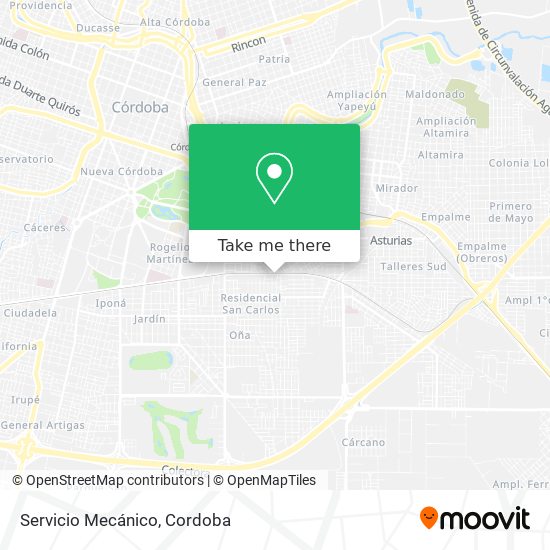 Servicio Mecánico map