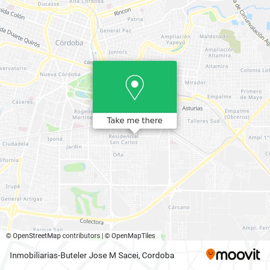 Mapa de Inmobiliarias-Buteler Jose M Sacei