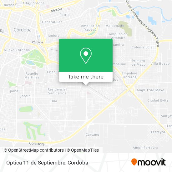 Óptica 11 de Septiembre map