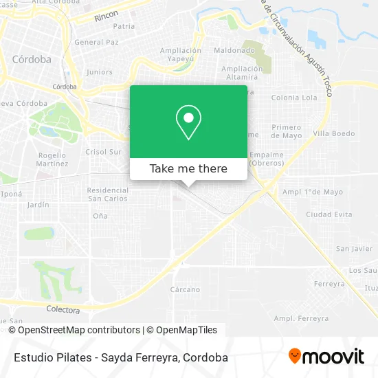 Estudio Pilates - Sayda Ferreyra map