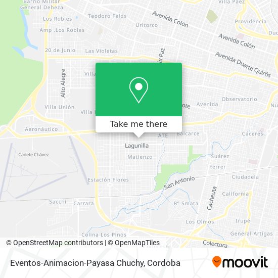 Mapa de Eventos-Animacion-Payasa Chuchy